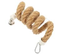 HEMOTON Corde pour Perroquet Jouet Suspendu en Coton Naturel Perchoir pour Oiseaux Corde Élastique 1,5M Accessoire de Jeu pour Cage à Oiseaux