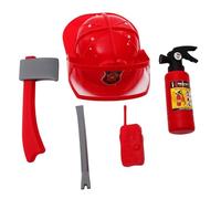 HEMOTON Costume de Pompier Garçon Fille avec Accessoires Kit Cosplay Pompiers pour Garçons et Filles Éducatif pour Jeu de Rôle et Fêtes Développement Imagination et Communication