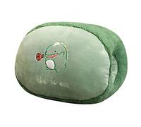 HEMOTON Coussin Peluche à Main Chaude Dinosaure Créatif Chic Oreiller Doux Et Réchauffant Multifonction pour Canapé Bureau Voyage Et Camping