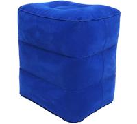 HEMOTON Coussin Repose-Pieds Gonflable, Oreiller Pliant en PVC Floqué, Pliable, Facile à Nettoyer, pour Voyage et Usage en Plusieurs Lieux