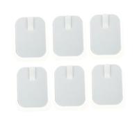 HEMOTON Coussinet De Physiothérapie Carré 4,5x6 Cm Lot De 6 Pièces Patch Auto-adhésif En Gel Conducteur Silicone Pour Unités De Massage Électrodes Portables Usage Musculaire Et Rééducation