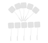 HEMOTON Coussins Électrodes Auto-adhésifs 24 Pcs 40 Mm Pvc Prise 2,0 Mm pour Électrostimulateur Ceinture Abdominale Stimulation Musculaire Thérapie Homme et Femme