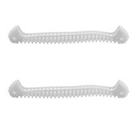 HEMOTON Couvre-Lames de Patinage à Glace Blanc Taille 28-34 Cm, Protège-Patins de Hockey Antidérapants Doublure Épaisse, Protection Étanche L’Eau et Choc, Accessoire Polyvalent pour Patins