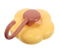 HEMOTON Crochet à Ventouse de Fleur Jaune, Résistant Déformation, Lavable et Réutilisable, Cuisine et Portes Vitrées sans Perçage