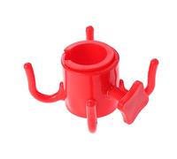 HEMOTON Crochet de Suspension de Parasol Rouge Plastique à Broches pour Serviettes Lunettes pour Camping