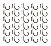 HEMOTON Crochet Mural Rétro en Alliage de Zinc 30 Pièces, Montage Café | Bordures Courbes, Finition Polie, Style Minimaliste, pour Écharpes, Casques, Entrée et Toilettes