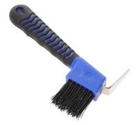 HEMOTON Cure-pied Équitation avec Brosse en Nylon pour Soins des Sabots de Cheval, Poignée Confortable et Combinaison Crochet et Brosse pour Toilettage Quotidien Couleur Couleur Aléatoire