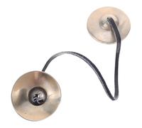 HEMOTON Cymbales Tingsha Tibétaines Cuivre Cloche Méditation Artisanale pour Yoga Relaxation et Feng Shui Outil Sonore et Polyvalent pour Pleine Conscience