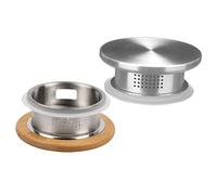 HEMOTON De Pichet à Eau En Acier Inoxydable 304 Lot De 2 Hermétique Filtre En Résistant à L'usure Thé Boissons Froides Compatible Pichet En Verre Et