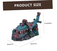 HEMOTON Décoration Aquarium Résine Ornement De Chasseur De Chars Accessoire pour Poissons Et Aquarium