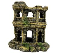 HEMOTON Décoration Aquarium Résine Paysage Aquarium Réaliste Simulation du Théâtre Romain Cachette pour Poissons