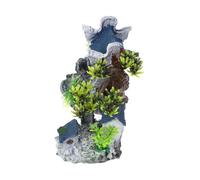 HEMOTON Décoration Résine Maison pour Aquarium Ornement de Poisson Fantaisie Accessoire de Décor sous Marin pour Création Environnement Aquatique Lifelike