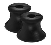 HEMOTON Diapasons, Lot de 2 Supports en Caoutchouc Noir pour Diapasons, Antidérapants, Compatibles avec Outils de Thérapie Sonore des Chakras, Contemplation