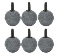 HEMOTON Diffuseur à Bulles pour Aquarium 6 Pcs en Pierre Forme Boule, Crée des Bulles Fines et Uniformes, Oxygène Poisson et Hydroponie à Domicile