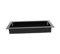HEMOTON Diffuseur avec Installation Encastrée Linéaire en Acier Noir Mat 27,8x12,8x4 Cm pour Répartition Uniforme de L'air Chambres et Salons