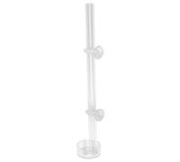 HEMOTON Distributeur Nourriture Aquarium Transparent Acrylique avec Tube Alimentation et Coupelle Nourrissage Crevettes Outil Pratique pour Crevettes et Poissons Tropicaux Installation