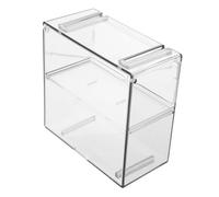 HEMOTON Double-Layer Transparent Acrylic Display Case for Model Cars Organizer Protective Storage Box for Collectible Toy Car Showcase
