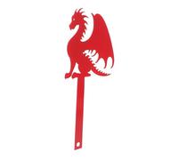 HEMOTON Drapeau De Boîte Aux Lettres Dragon Métal Ornement Décoratif Extérieur Kit De Remplacement Facile Pour Boîte Aux Lettres