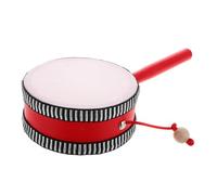 HEMOTON Drum Tambour An Musical Instrument for Kindergarten Soothing Toys Handheld Chinese Traditional Orff Percussion with Smooth Surface