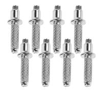 HEMOTON Embouts en Tungstène pour Bâtons de Randonnée - Lot de 8 Pointes en Acier avec Structure Raisonnée - Usage Béton et Briques Artificielles pour Marche et Ski