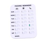 HEMOTON Enregistreur De Données Multifonction Autocollant pour Alimentation des Animaux Blanc Tableau Enregistrement du Outil De Rappel