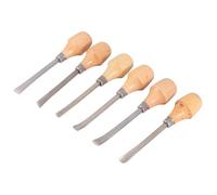 HEMOTON Ensemble de Ciseaux à Bois Professionnel en Bois et Acier 6 Pièces Plusieurs styles Outils de Sculpture pour Débutants et Amateurs Plusieurs styles