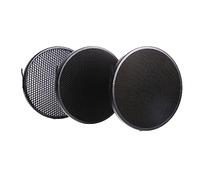 HEMOTON Ensemble de Grille Ressort de Fixation pour Flash Photo en Nid D'abebee Noir en Alliage D'aluminium et Onglet de Dégagement Rapide Contrôle Précis Lumière