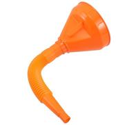 HEMOTON Entonnoir de Transfert Huile Plastique avec Filtre Fin et Tuyau Flexible Entonnoir Carburant Orange pour Voiture et Moto Protection Moteur et Remplissage Rapide