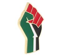 HEMOTON Épinglette Drapeau Palestinien Émaux Métal Robuste Polyvalente Homme Vêtement Paquet Chapeau Symbole Poing Patriotique Taille Standard