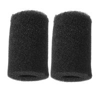 HEMOTON Éponge de Préfiltration pour Aquarium à Eau Douce, Rouleau en Coton Noir, Protège Filtre et Assure Un Flux d'eau, Pack de 2 Pièces