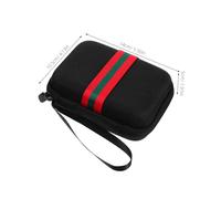 HEMOTON Étui de Rangement Noir pour Glucomètres Portable Protection Rembourrée Fermeture Éclair Facile Accès Sacoche Compacte pour Appareils de Mesure de Glycémie et Petits Instruments de