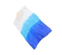 HEMOTON Eventail de Danse du Ventre Long Voile Dégradé Rouge Résistant à Usure Accessoire Pratique pour Spectacles Danse Carrée et Performances Artistiques