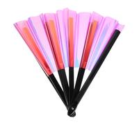 HEMOTON Éventail Pliable Laser Grand Format PVC pour Danse et Festivités Éventail Main Résistant pour Danseuses et Performances Kung Fu