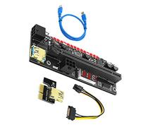 HEMOTON Extension Pci-e vers Carte Extension Pcie avec Affichage LED et Témoin Lumineux pour Gpu Kit de Minage Pci-e