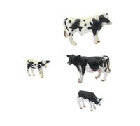 HEMOTON Figurines de Vache Réalistes Lot Modèle Simulation pour Garçon Fille Décoration Ferme Compacte et Éducatif Animal de Ferme