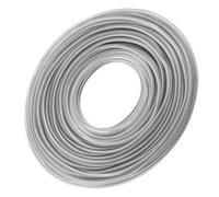 HEMOTON Fil pour Débroussailleuse en Acier 3mm, Coupe Facile, Forte | Gazon et Bordures de Jardin, Bobine Unique, Usage Champ et Pelouse, Couleur Argenté