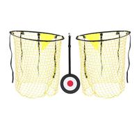 HEMOTON Filet de Football D'entraînement en Polyester Résistant, Kit Cible de Tir 3 Pièces, Équipement Portable pour Précision et Puissance, Adapté Jardin et Terrain Extérieur