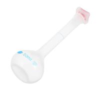 HEMOTON Fiole Jaugée de Chimie 50 Ml en Plastique Blanc, Compacte et Portable, pour Mesure Précise de Liquides Expérimentaux en Laboratoire