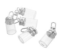 HEMOTON Flacons En Verre Élégants - 5 Mini-bouteilles Porte-clés Pour Breloques À Souhaits Parfaits Pour La Décoration Ou Les