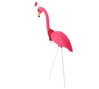HEMOTON Flamingo Garden Stake Décor Extérieur pour Pelouse et Patio Sculpture Rose Facile à Installer Décoration Festive pour Jardin et Terrasse