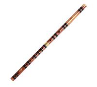 HEMOTON Flûte Bois Dizi Portative Pour Débutants Flûte Traversière Chinoise Bambou Naturel Clé De Fa Instrument Traditionnel Pour Étudiants Et Performances