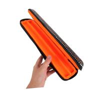 HEMOTON Flute Storage Case Key For Bamboo Dizi Compact Protective Instrument Bag With Hard Shell Elegant Organizer For Detachable Section Flutes