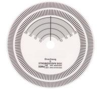 HEMOTON Fournitures pour Disques Vinyles Outil Détalonnage Détection De Vitesse pour Disque Vinyle Disque De Platines Testeur De Rapporteur Compteur De Vitesse Blanche Acrylique Réglage