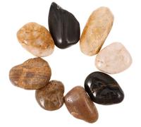 HEMOTON Galets naturels polis pour culture hydroponique et aménagement paysager, grandes pierres de rivière décoratives pour aquariums, pots de fleurs, aquariums, allées de jardin et éléments d'eau