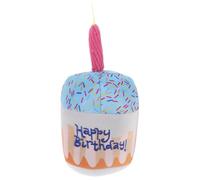 HEMOTON Gâteau Anniversaire pour Chat à Mâcher Peluche pour Amusement du Stress pour Moments de Jeu
