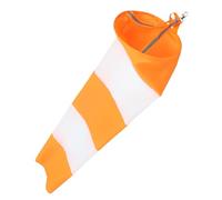 HEMOTON girouette étanche Imperméabiliser Manche à air Suspendue Chaussette de Direction du Vent en Plein air Camping Pendaison Manches à air Drapeau indicateur de Vent Tissu Oxford Orange
