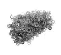 HEMOTON Grandpa Costume Wig Short Party Hairpiece Realistic Old Man Headdress For Halloween School Dress-up Performances Carnival Light Grey