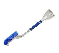 HEMOTON Grattoir à Multifonction pour Voiture avec Poignée Ergonomique Outil de Déneigement Hiver Balai à Neige Gris Bleu pour Éliminer des Vitres