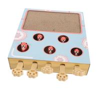 HEMOTON Griffoir Chat Carton Interactif pour et Griffades Protège Meubles et Stimule Curiosité des