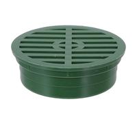 HEMOTON Grille Drainage PVC Ronde 10 Cm Vert pour Tuyau de Drainage, Couvercle de Drain pour Systèmes de Drainage de Cour, Filtrage des Débris pour Balcon
